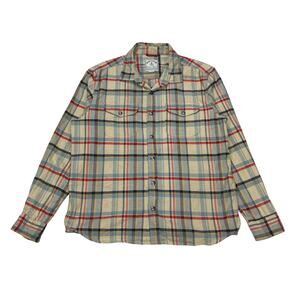 Iron and Resin Plaid Flannel Button Up Shirt Men's XL Americana Workwear